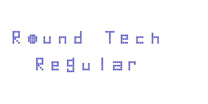 Round Tech Regular Font