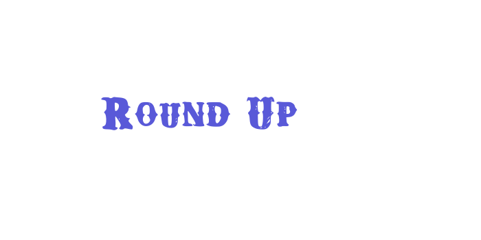 Round Up Font Download