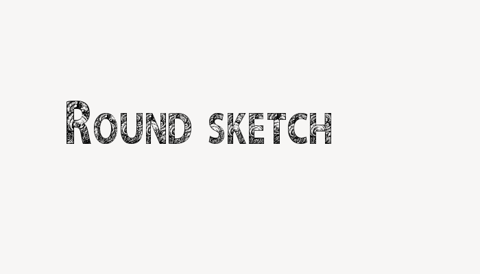 Round sketch font download