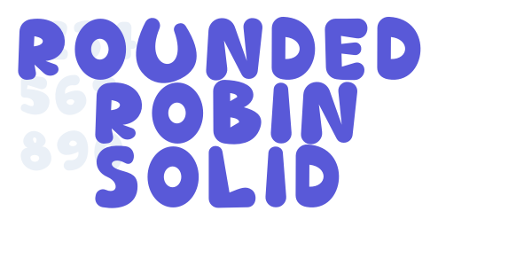 Rounded Robin Solid font free