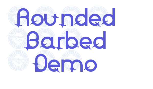 Rounded Barbed Demo Font