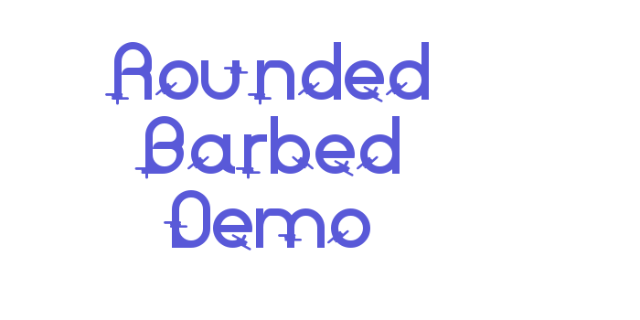 Rounded Barbed Demo Font Download