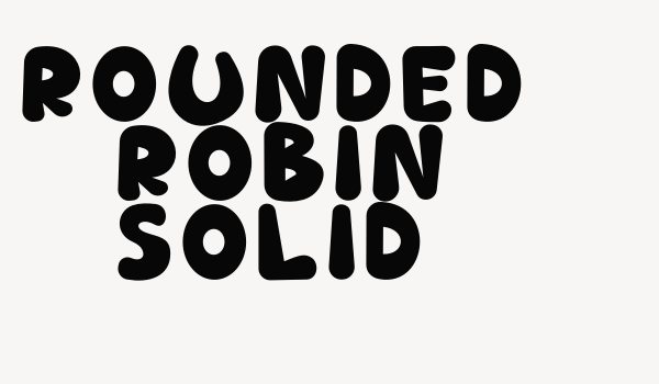 Rounded Robin Solid Font