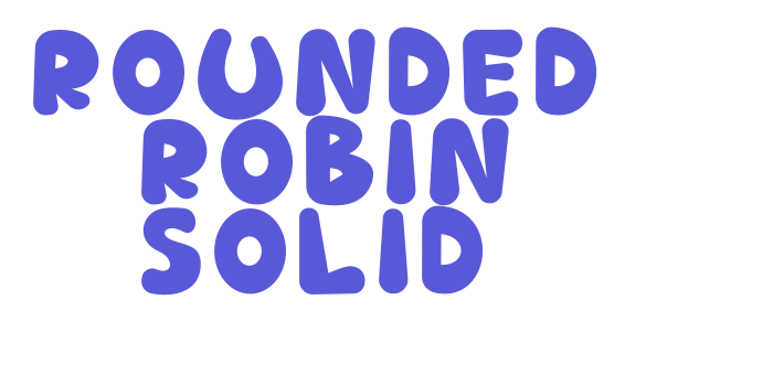 Rounded Robin Solid Font Download