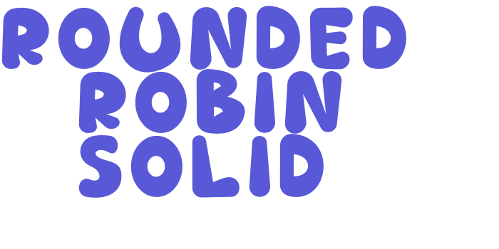 Rounded Robin Solid Font