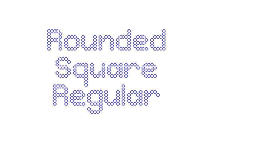 Rounded Square Regular Font Download