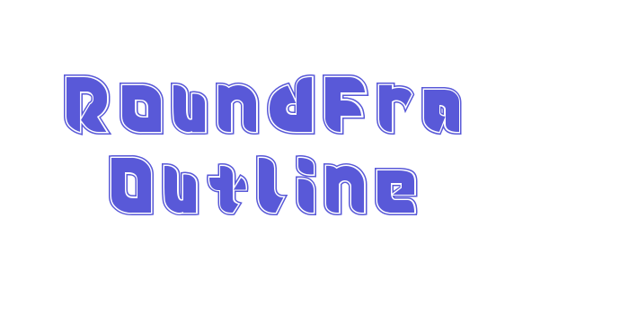 Roundfra Outline Font