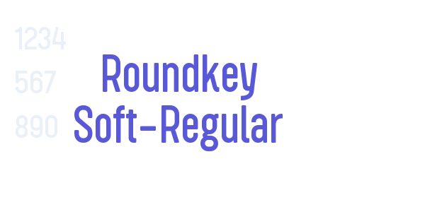 Roundkey Soft-Regular font free