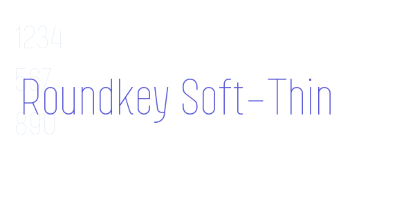 Roundkey Soft-Thin font free