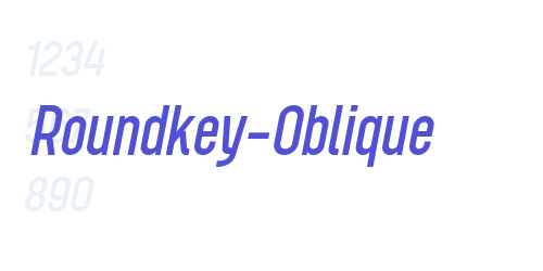 Roundkey-Oblique-font-download