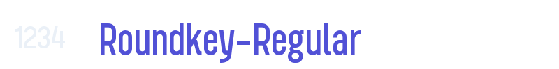 Roundkey-Regular-font