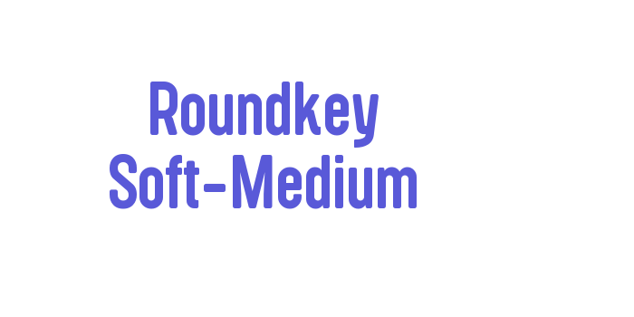 Roundkey Soft-Medium Font Download