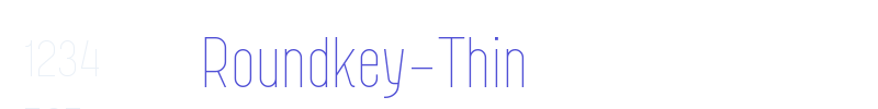 Roundkey-Thin-font