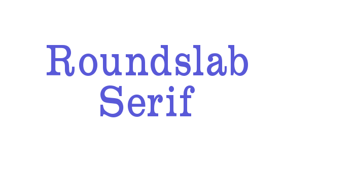 Roundslab Serif Font Download