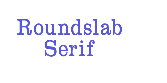 Roundslab Serif Font