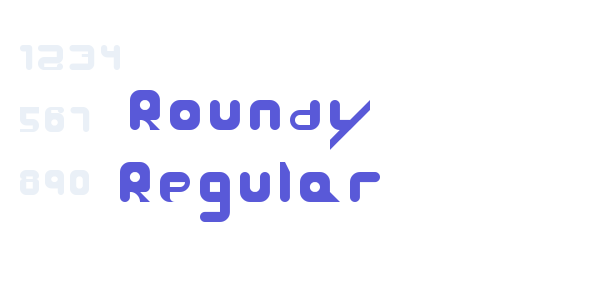 Roundy Regular font free