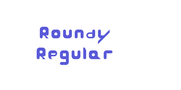 Roundy Regular Font Download