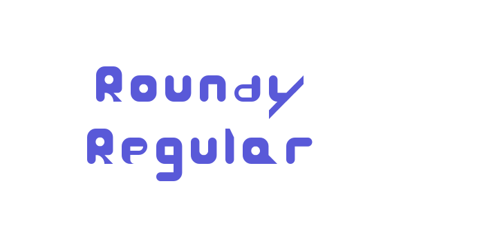 Roundy Regular Font