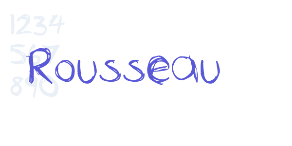 Rousseau font free