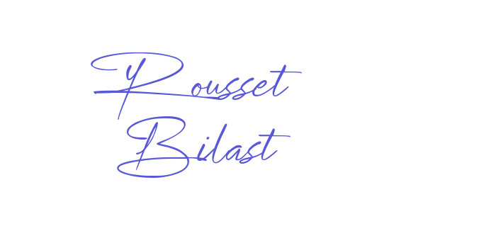 Rousset Bilast Font