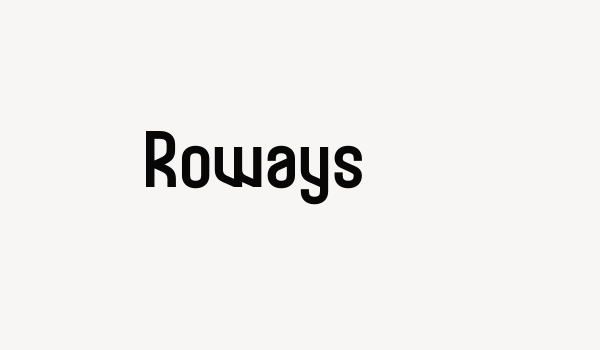 Roways Font