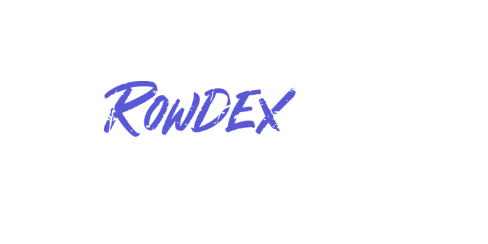 Rowdex Font