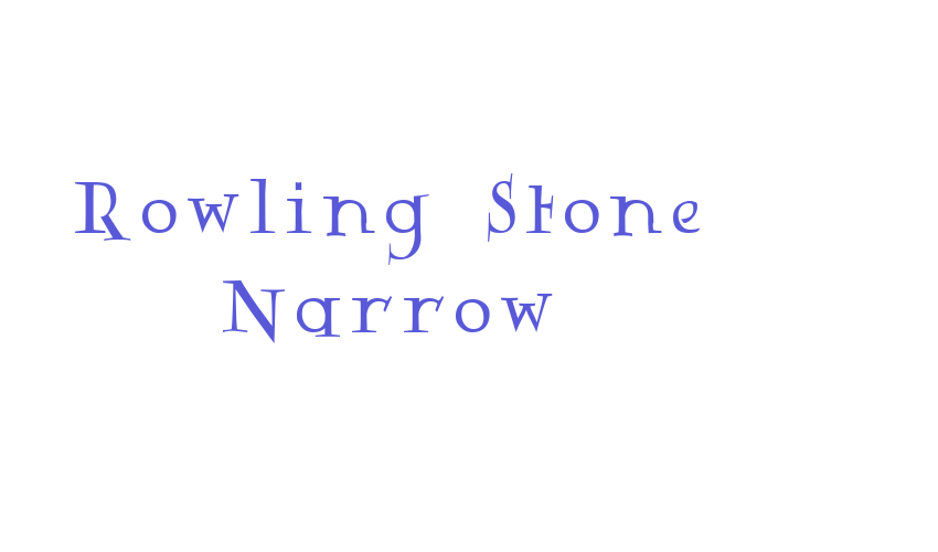 Rowling Stone Narrow Font Download