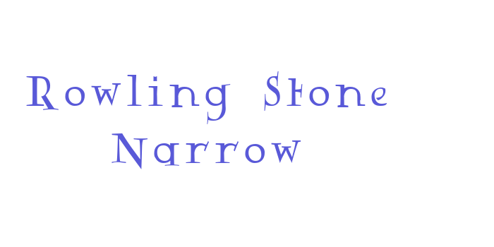 Rowling Stone Narrow Font Download