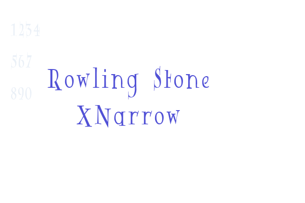 Rowling Stone XNarrow Font Download