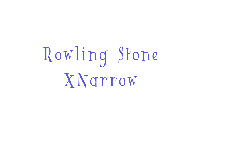 Rowling Stone XNarrow Font Download