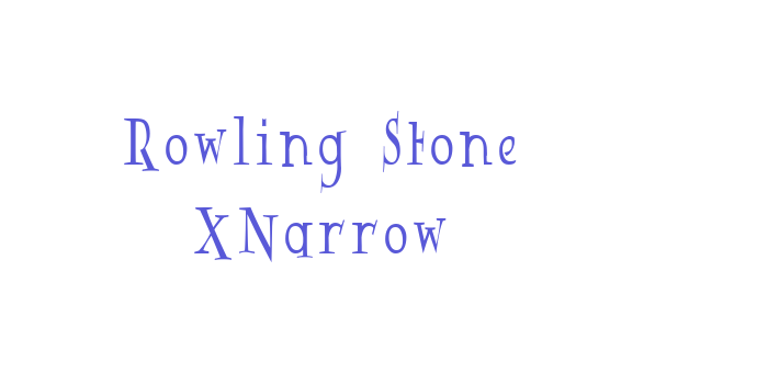 Rowling Stone XNarrow Font Download