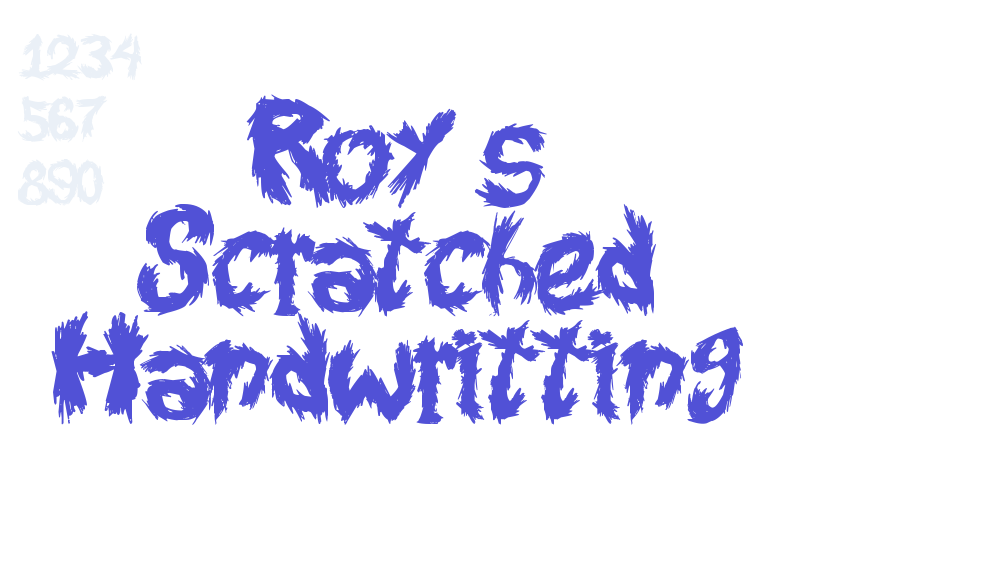 Roy’s Scratched Handwritting-font-download