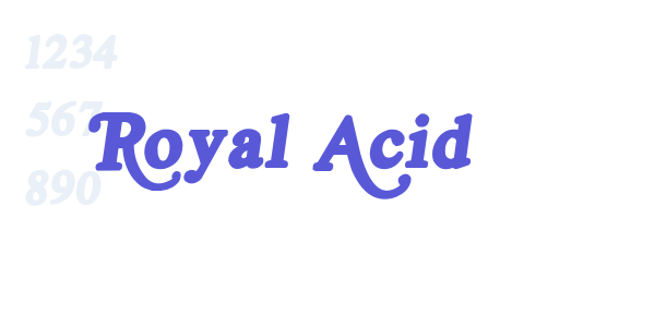 Royal Acid font