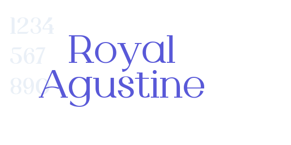 Royal Agustine font