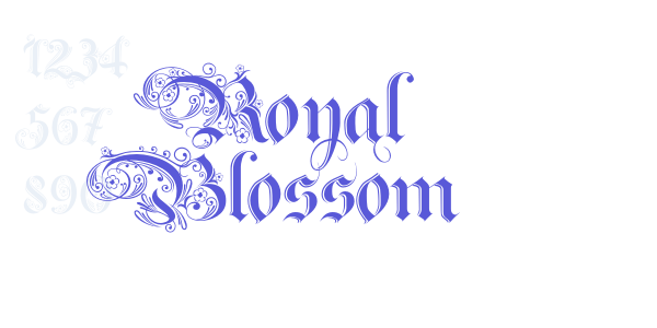 Royal Blossom font free