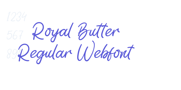 Royal Butter Regular Webfont font