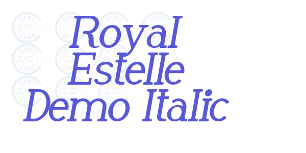 Royal Estelle Demo Italic font