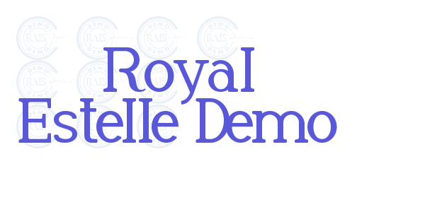 Royal Estelle Demo font