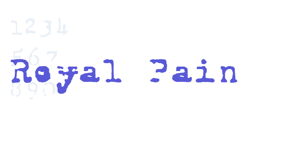 Royal Pain font