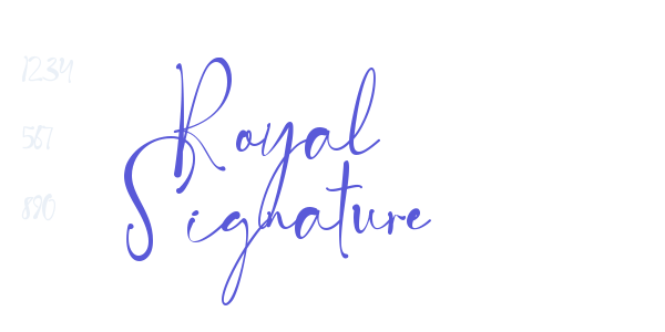 Royal Signature font free