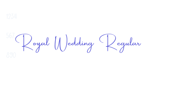 Royal Wedding Regular font free