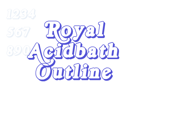 Royal Acidbath Outline Font Download