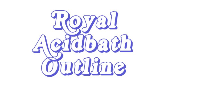 Royal Acidbath Outline Font Download