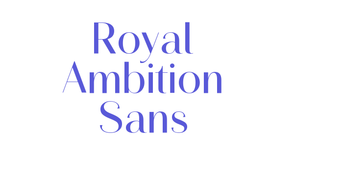 Download Royal Ambition Sans Font