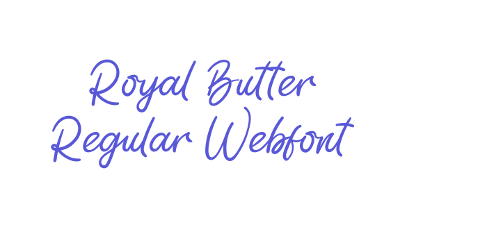 Royal Butter Regular Webfont Font Download