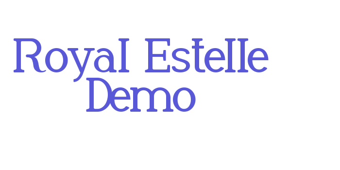 Royal Estelle Demo Font Download