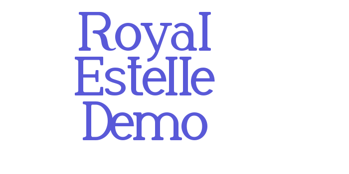 Royal Estelle Demo Font