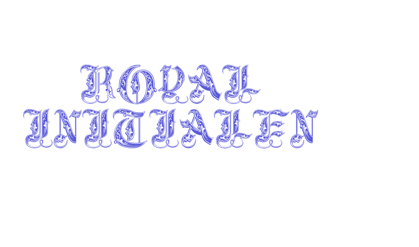 Royal Initialen Font