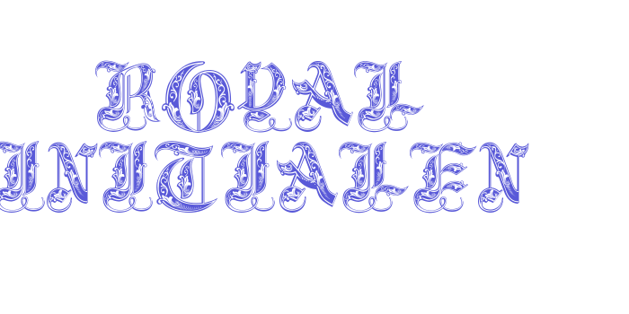 Royal Initialen Font