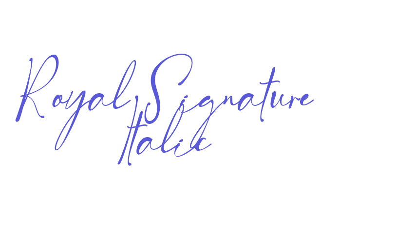 Royal Signature Italic Font Download